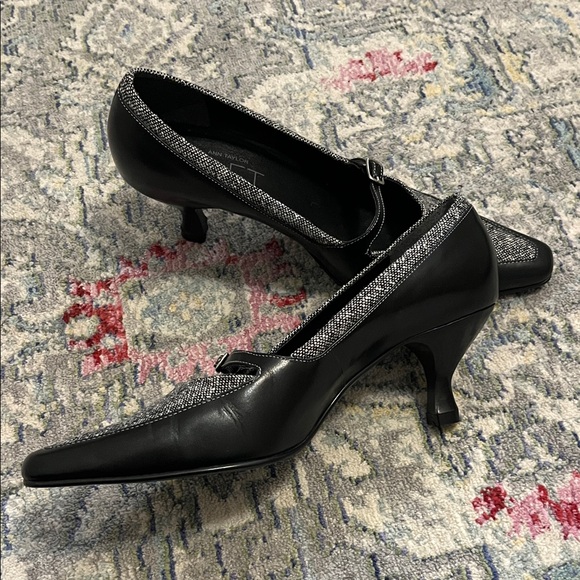 LOFT Black and Gray Women's Heels - Picture 3 of 5